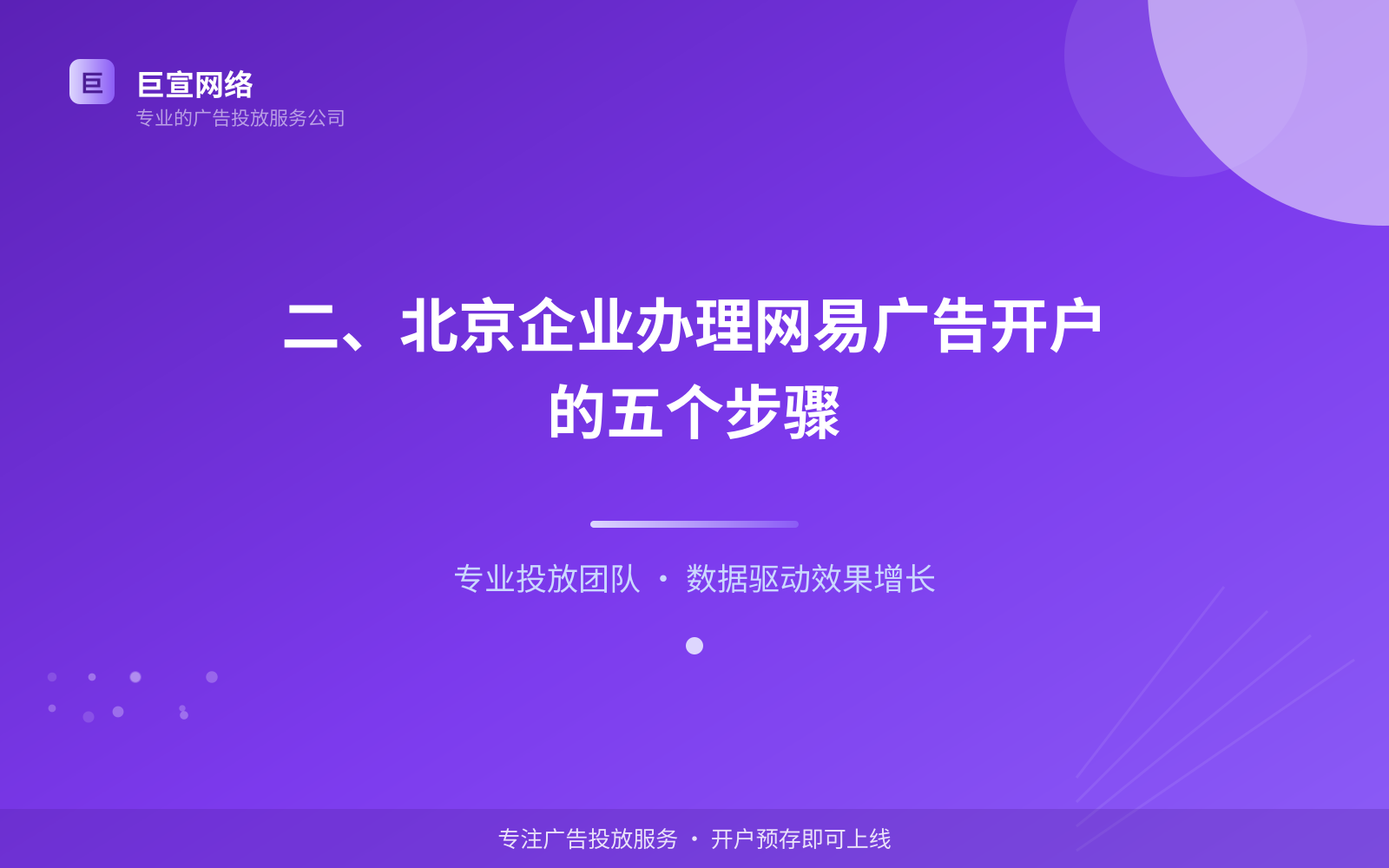 二、北京企业办理网易广告开户的五个步骤（费用与预算参考）