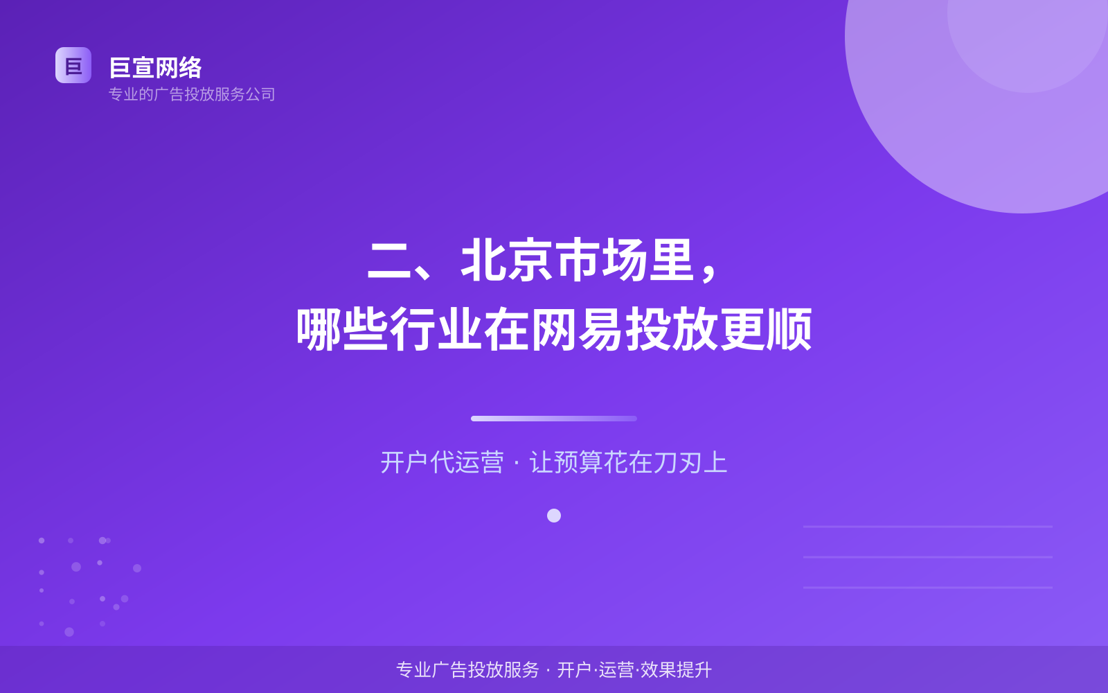 二、北京市场里,哪些行业在网易投放更顺(费用与预算参考) 二、北京市场里,哪些行业在网易投放更顺(费用与预算参考)