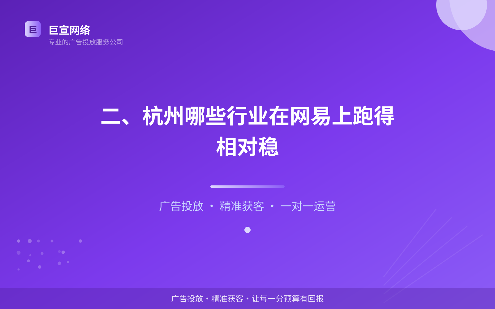 二、杭州哪些行业在网易上跑得相对稳(费用与预算参考) 二、杭州哪些行业在网易上跑得相对稳(费用与预算参考)