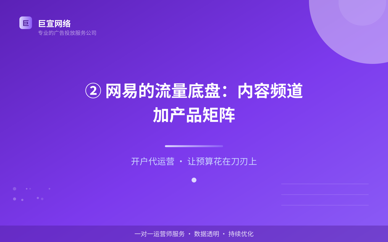 ② 网易的流量底盘:内容频道加产品矩阵(费用与预算参考) ② 网易的流量底盘:内容频道加产品矩阵(费用与预算参考)